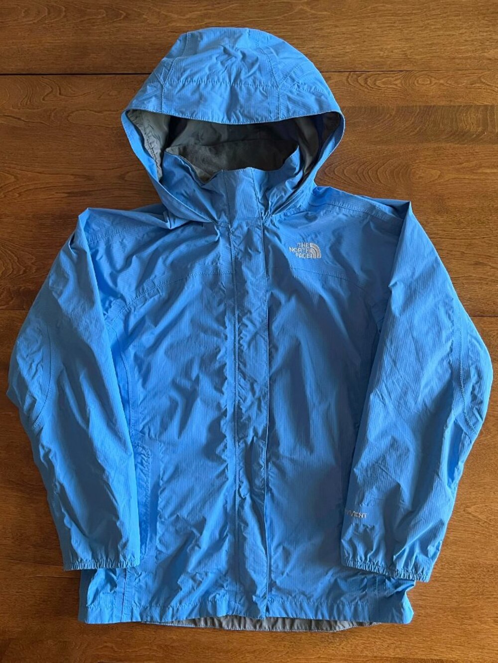 The North Face light blue rainjacket L 12